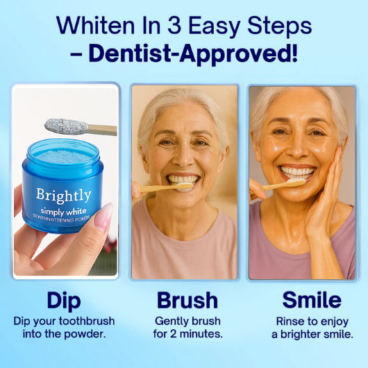 Whitening Powder for a Younger-Looking Smile